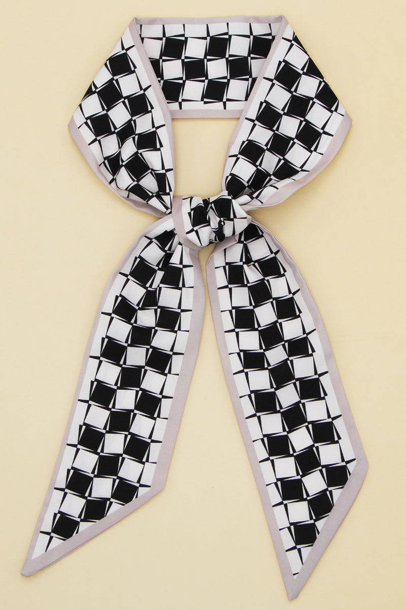 STRIPED PRINT SILK SCARVES