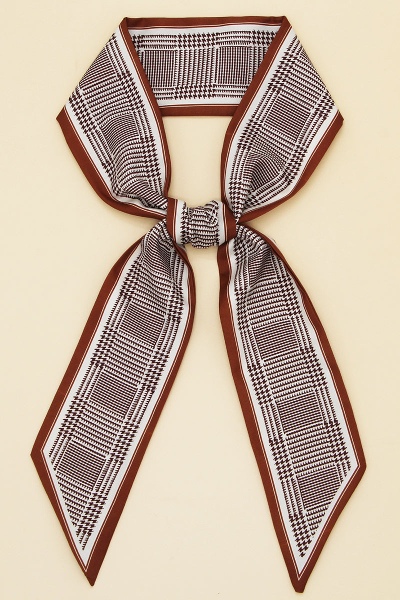 STRIPED PRINT SILK SCARVES