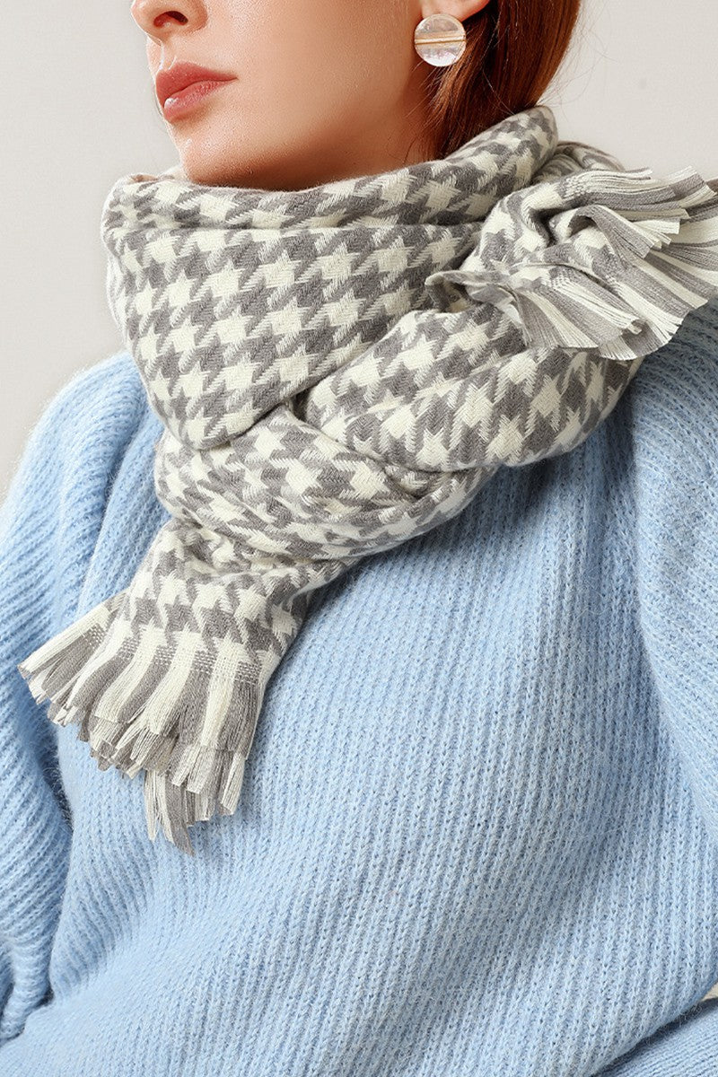 WOMEN FASHION SWEET THOUSAND BIRDS PLAID SCARF