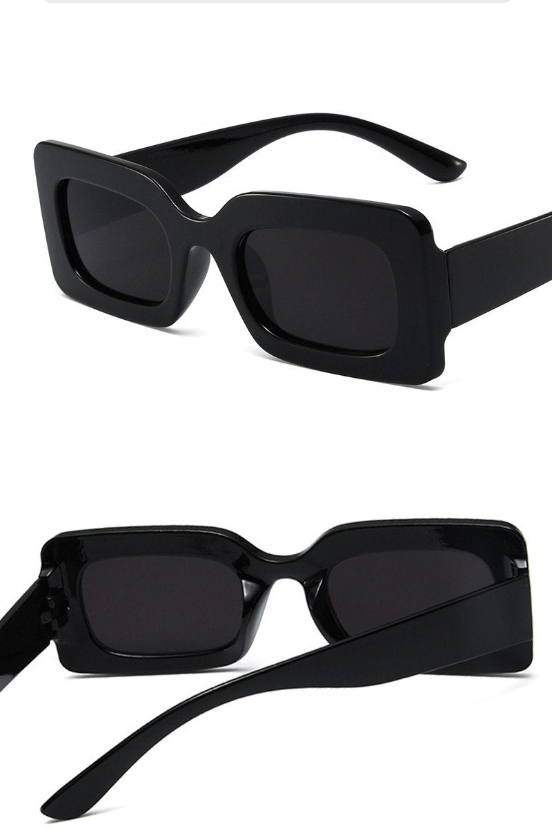 WIDE SQUARE FRAME FASHION SUNGLASSES