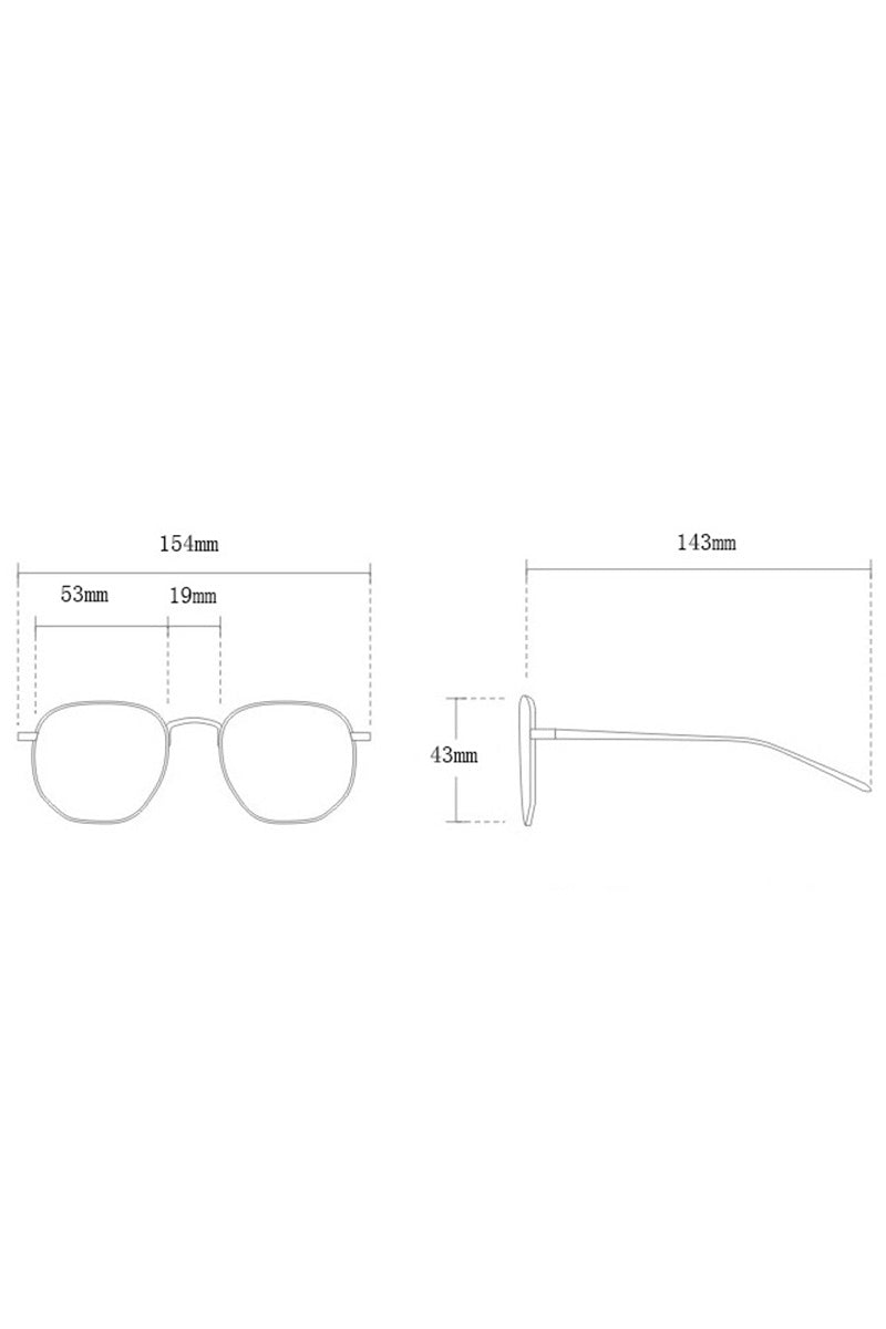 EUROPEAN AND AMERICAN SQUARE SUNGLASSES