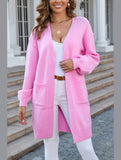 Women’s Ribbed Open Front Cardigan with Pockets | Casual Knitwear