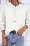 WOMEN FISHERMAN KNITTED HOODIE PULLOVER