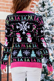 WOMEN CUTE WINTER PATTERNED LONG SLEEVE SWEATER