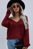 DEEP V NECK TOPS - Doublju