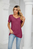 SUMMER PLEATED NEW CASUAL TOP - Doublju